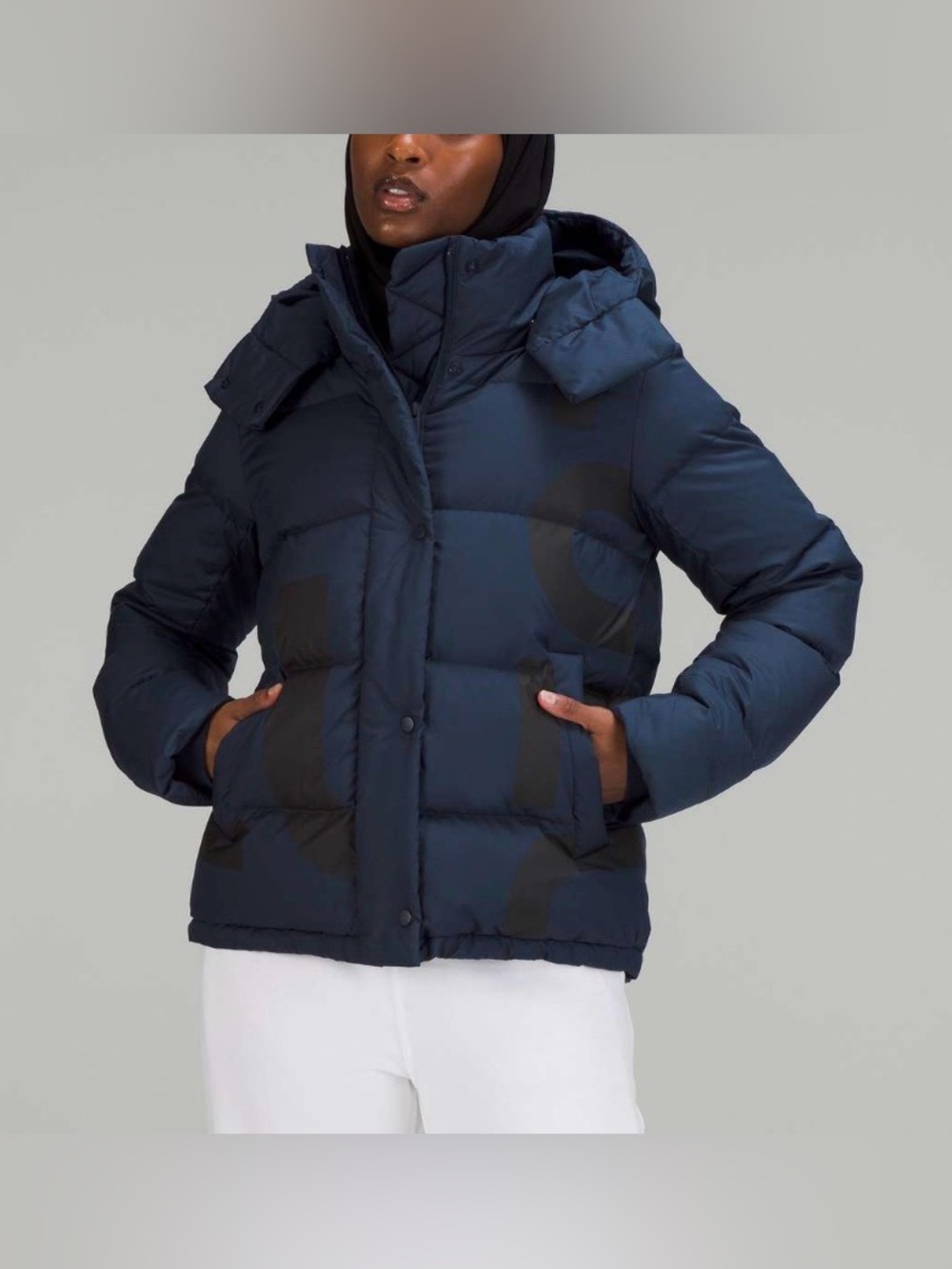 NWOT New Lululemon Wunder Puff Jacket *Wordmark True Navy